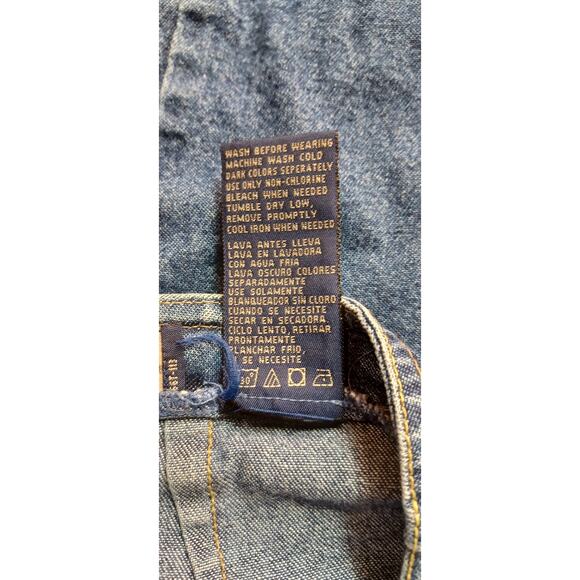 Vintage Route 66 Denim Mini Skirt with Floral Embroidery Size Small - Picture 7 of 7